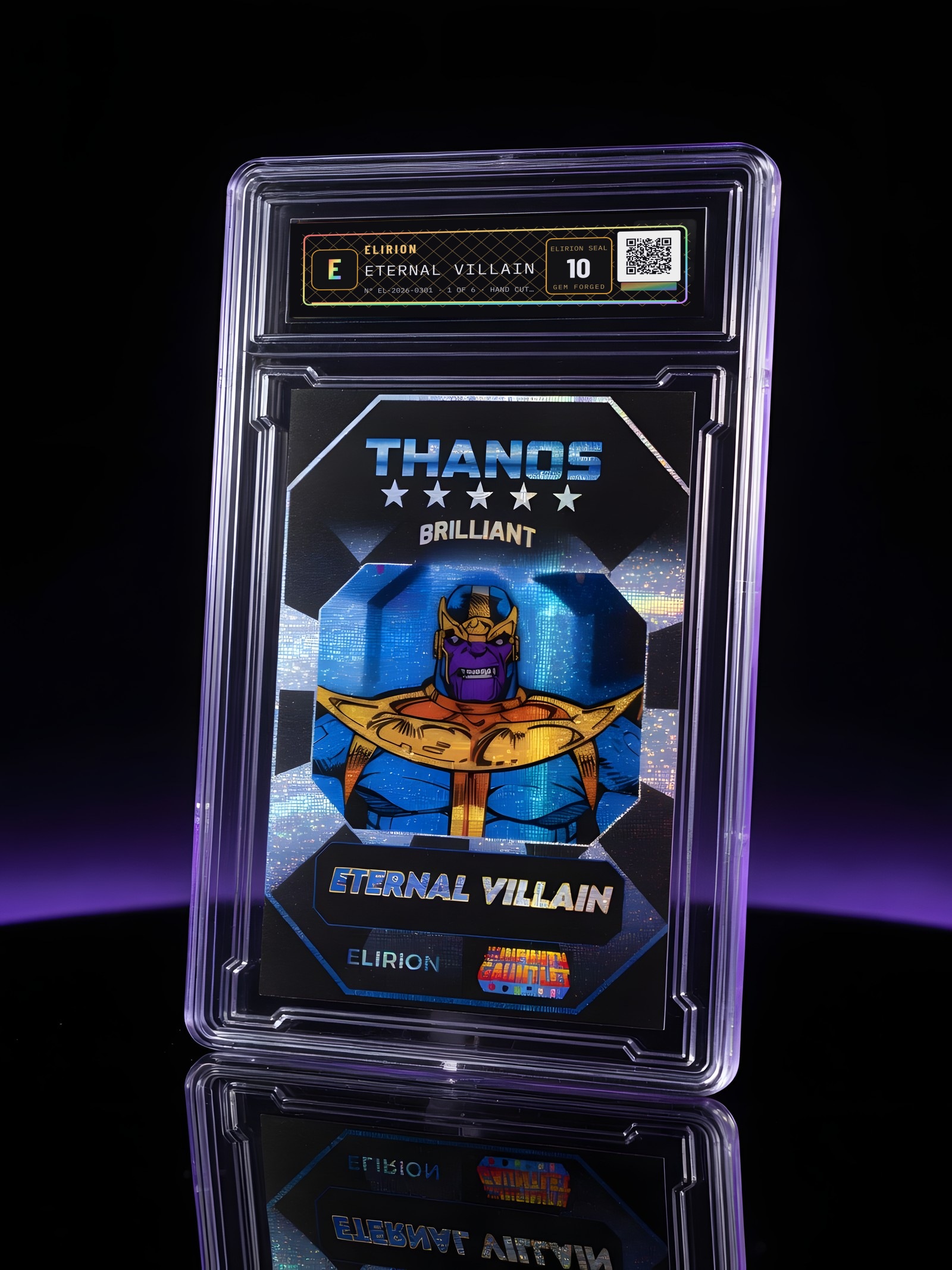 ETERNAL VILLAIN, sealed in its slab